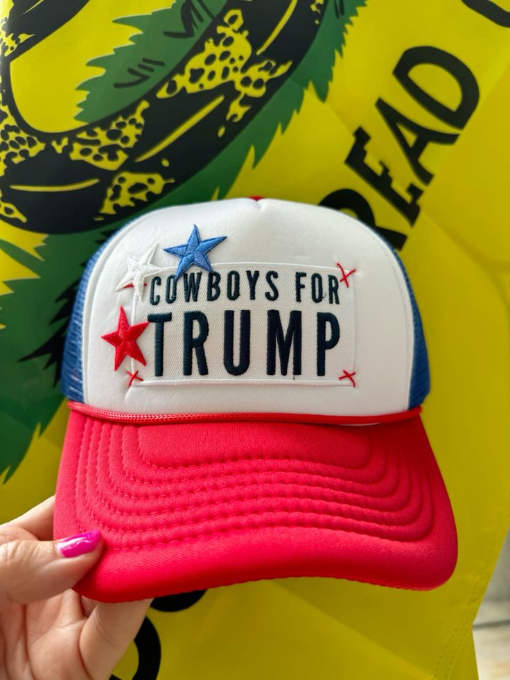 Cowboys For Trump Foam Trucker Hat