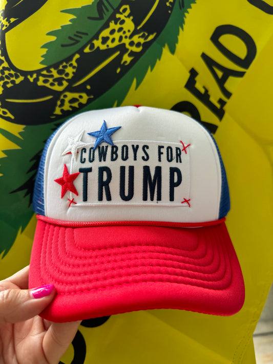 Cowboys For Trump Foam Trucker Hats