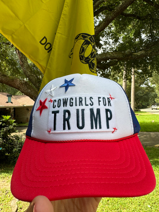 Cowgirls For Trump Foam Trucker Hat